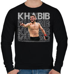 printfashion KHABIB - Férfi pulóver - Fekete (18172947)