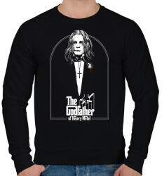 printfashion Ozzy Osbourne The Godfather of heavy metal - Férfi pulóver - Fekete (17874585)