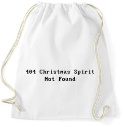 printfashion 404 Christmas Spirit Not Found - Sportzsák, Tornazsák - Fehér (18054476)