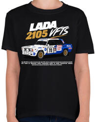 printfashion Lada Rally - Gyerek póló - Fekete (18464947)