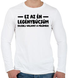 printfashion Csinald magad legénybúcsú - Férfi hosszú ujjú póló - Fehér (18470828)