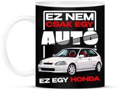printfashion ez nem csak egy autó ez egy honda - Bögre - Fekete (18234839)