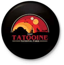 printfashion Tatooine National Park - Kitűző, hűtőmágnes - Fekete (18390148)
