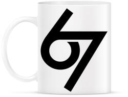 printfashion 67 - six seven - Bögre - Fehér (18077261)