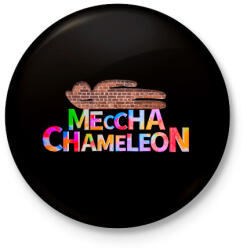 printfashion Meccha Chameleon - Kitűző, hűtőmágnes - Fekete (18470783)