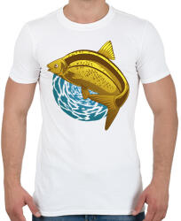 printfashion Aranyhal - Férfi póló - Fehér (17967070)