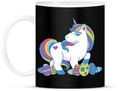 printfashion Húsvéti unikornis - Bögre - Fekete (18023190)