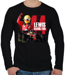 printfashion lewis hamilton 2026 - Férfi hosszú ujjú póló - Fekete (18231700)