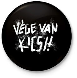 printfashion Vége van kicsi - Kitűző, hűtőmágnes - Fekete (18328337)