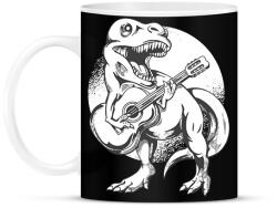 printfashion Gitáros T-rex - Bögre - Fekete (17889322)
