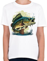 printfashion Hal - Gyerek póló - Fehér (18306112)