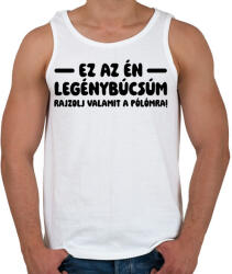 printfashion Csinald magad legénybúcsú - Férfi atléta - Fehér (18470802)