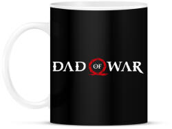 printfashion Dad of war - Bögre - Fekete (18421218)