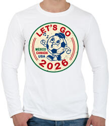 printfashion Irány a VB - Férfi hosszú ujjú póló - Fehér (18429608)
