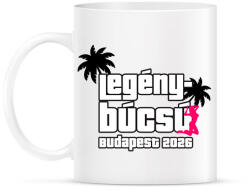 printfashion Legénybúcsú egyedi helyszín - Bögre - Fehér (18264606)