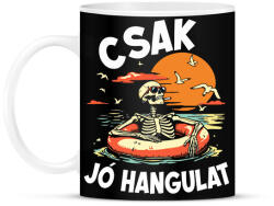 printfashion Csak jó hangulat - Bögre - Fekete (18460228)