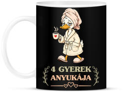 printfashion 4 GYEREK ANYUKÁJA - Bögre - Fekete (18325110)