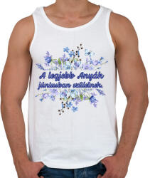 printfashion A legjobb anyák június - Férfi atléta - Fehér (18349882)
