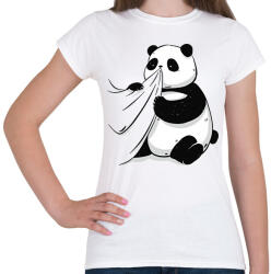 printfashion Panda - Női póló - Fehér (17946517)