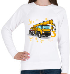 printfashion mobil daru crane3 - Női pulóver - Fehér (18292270)