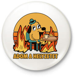 printfashion Adom a helyzetet - Kitűző, hűtőmágnes - Fehér (18452462)