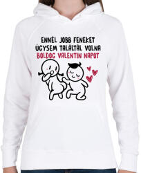 printfashion Ennél jobb feneket úgysem találtál volna - Női kapucnis pulóver - Fehér (18112067)