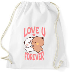 printfashion Bubu és Dudu love you forever - Sportzsák, Tornazsák - Fehér (18153089)