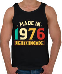 printfashion Vintage Made in 1976 Limited Edition 50 - Férfi atléta - Fekete (18265106)