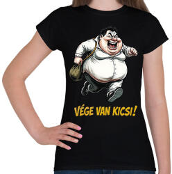 printfashion vége van kicsi - Női póló - Fekete (18328872)
