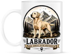 printfashion Labrador - Hűség. Szeretet. Életre szóló barátság. ❤️ - Bögre - Fehér (18516119)