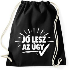printfashion Jó lesz az úgy (magyar szleng) fehér - Sportzsák, Tornazsák - Fekete (18178268)