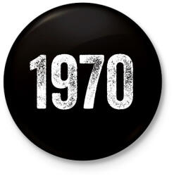 printfashion 1970 - Kitűző, hűtőmágnes - Fekete (18243543)