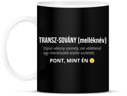 printfashion Transz-sovány definíció - fehér - Bögre - Fekete (18278308)