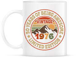 printfashion 1976 limitált 50 szülinap - Bögre - Fehér (18493677)