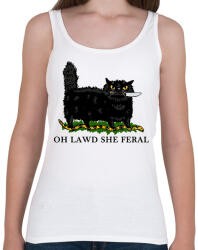 printfashion Oh lawd she fearl - Női atléta - Fehér (18460319)