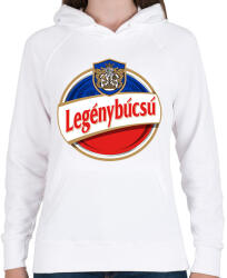 printfashion Legénybúcsú kőbambi - Női kapucnis pulóver - Fehér (18500220)