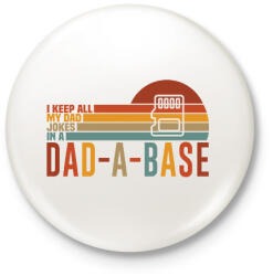 printfashion dad a base - Kitűző, hűtőmágnes - Fehér (18405280)