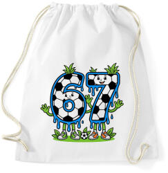 printfashion 67 foci - Sportzsák, Tornazsák - Fehér (18476880)