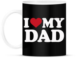 printfashion I love my dad - Bögre - Fekete (18415336)
