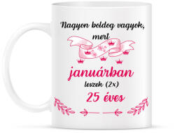 printfashion 50. (225) szülinap jan. - Bögre - Fehér (18068261)