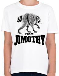 printfashion Team Jimothy fekete - Gyerek póló - Fehér (18516716)