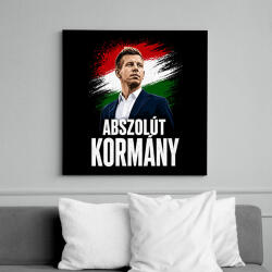 printfashion Abszolút Kormány - Vászonkép - Fekete (18367277)