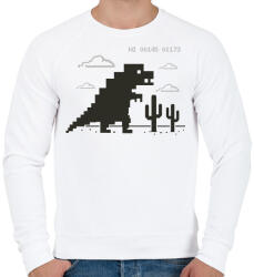 printfashion Offline dínó - Férfi pulóver - Fehér (17888567)