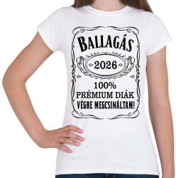 printfashion BALLAGÁS 2026 fekete - Női póló - Fehér (18302409)