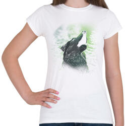 printfashion Farkas a fényekben - Női póló - Fehér (18037037)