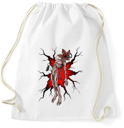 printfashion Stranger Things Demogorgon - Sportzsák, Tornazsák - Fehér (18072476)