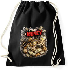 printfashion Csak a money - Sportzsák, Tornazsák - Fekete (18111652)