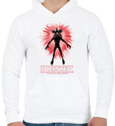 printfashion Stranger Things Monster of Hawkins - Férfi kapucnis pulóver - Fehér (18071493)