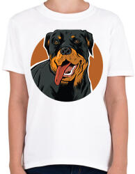 printfashion Rottweiler - Gyerek póló - Fehér (17994606)