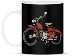 printfashion Retro motor - Bögre - Fekete (17942820)